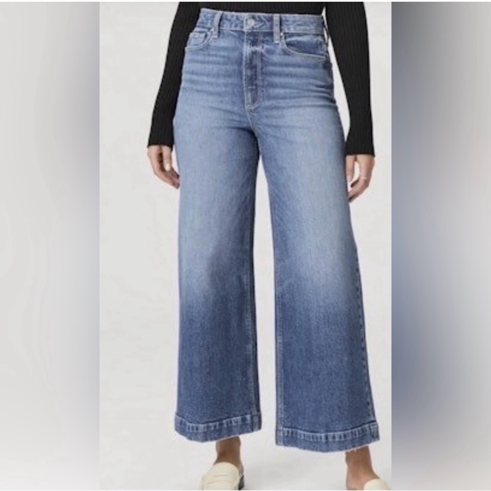 PAIGE Harper Ankle Flare Light Blue Jeans